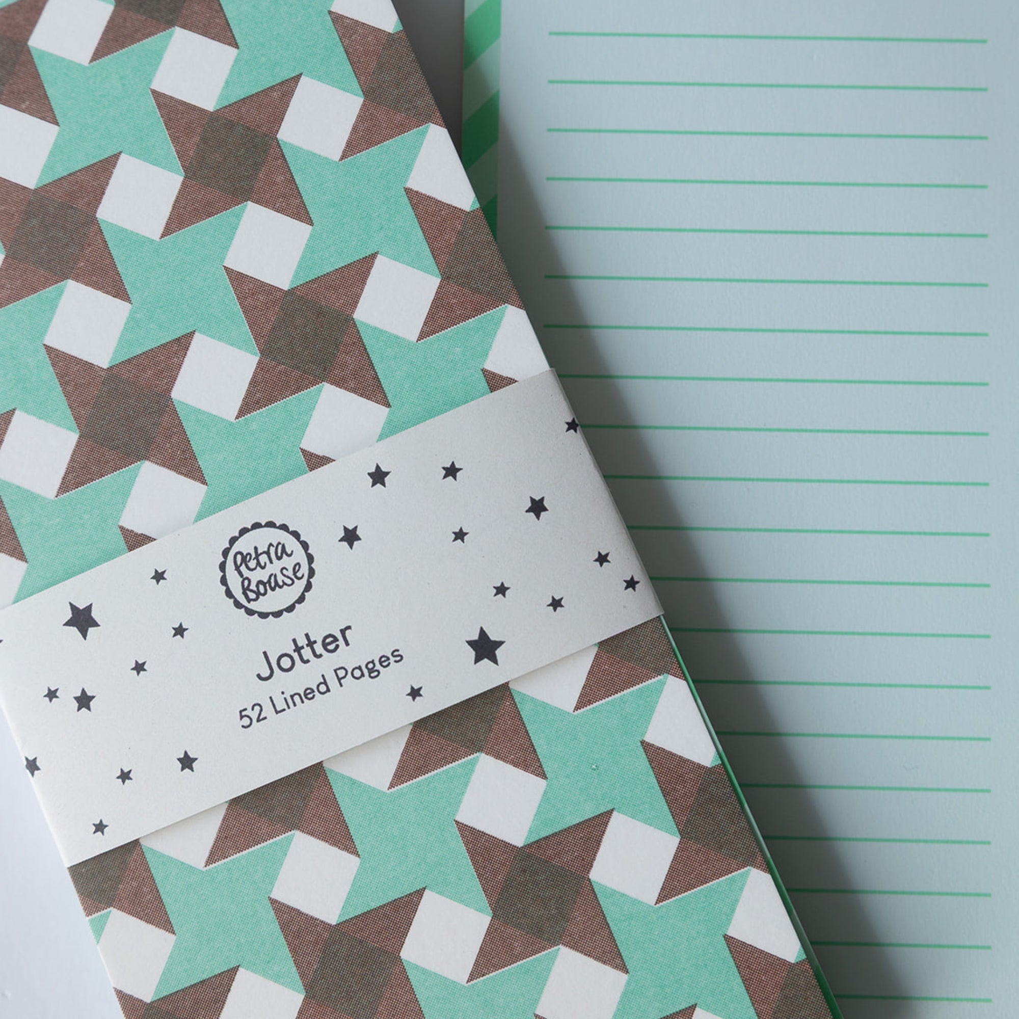 Lined Jotter Notepad Pattern Print Cover | 52 lined Pages – Petra Boase Ltd