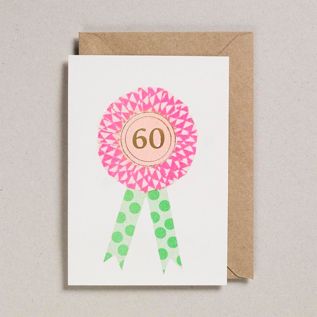 Riso Rosette Cards - Age 60