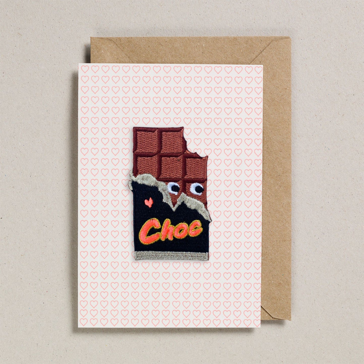 Iron on Patch Greeting Card - Love Choc