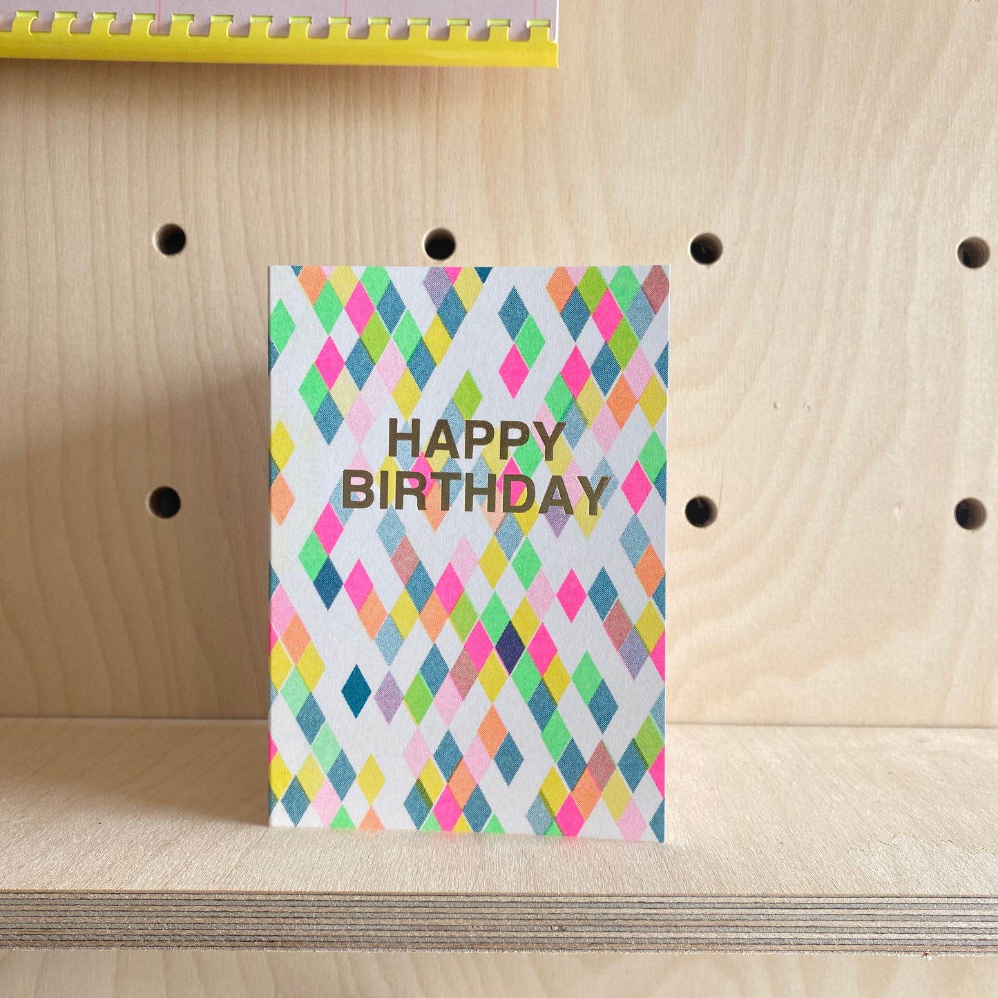 Riso Shapes - Happy Birthday Diamonds