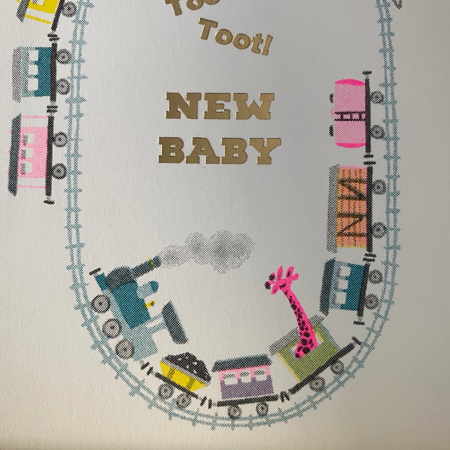 Toot Toot New Baby Greeting Card