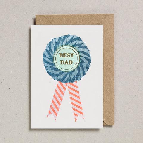 Riso Rosette Cards - Best Dad