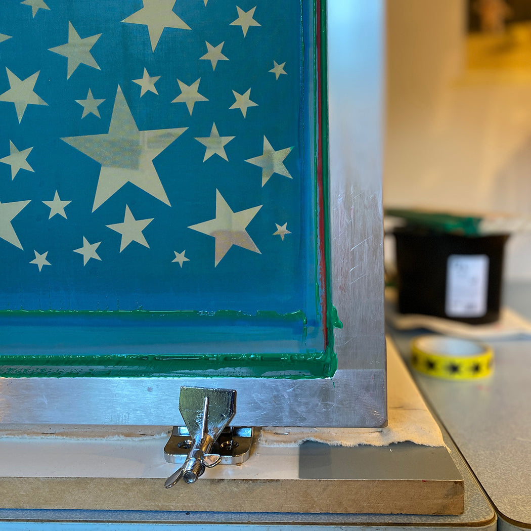 Star Drawstring Bag - Green