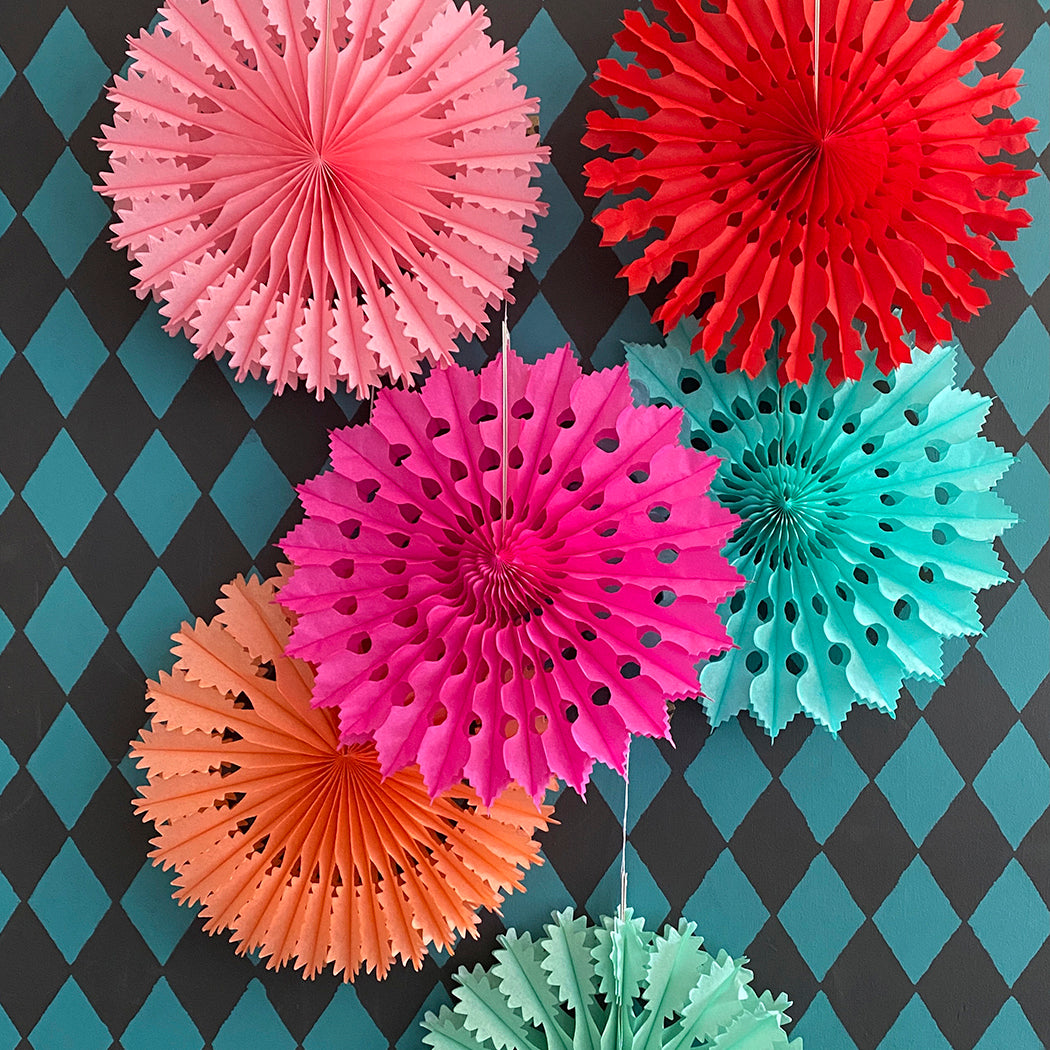 Paper Fan Decoration - Pink