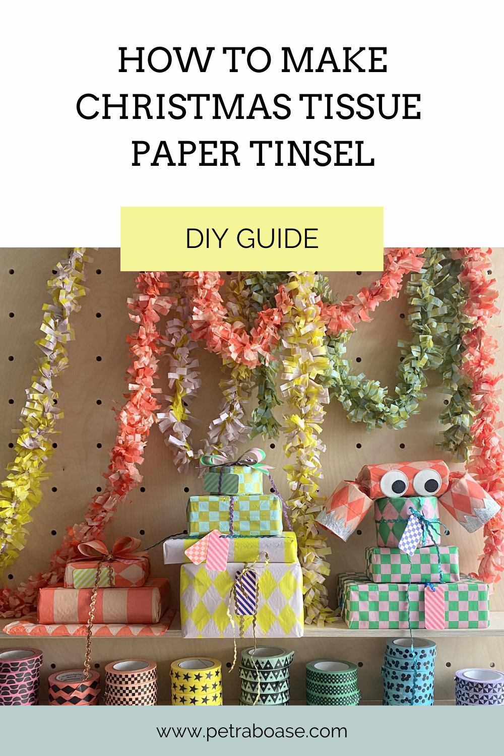 How To Make Your Own Tissue Paper Christmas Tinsel - DIY Guide