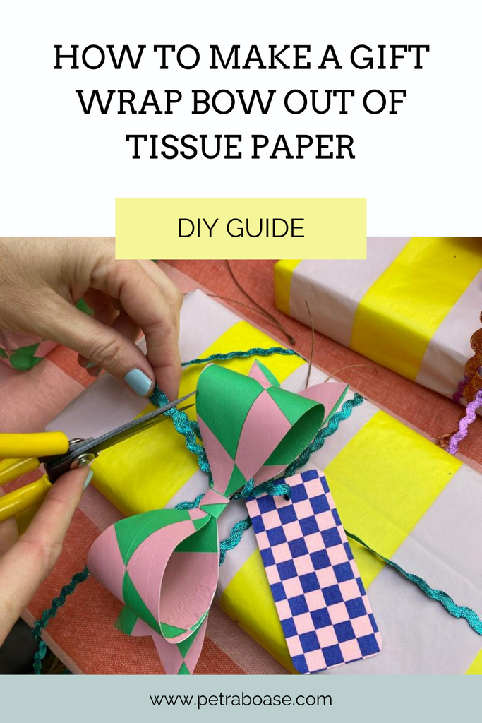 How To Make A Christmas Gift Wrap Bow Out Of Tissue Paper - DIY Guide