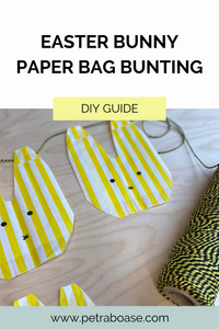 Easy Easter Bunny Paper Bag Bunting - DIY Guide