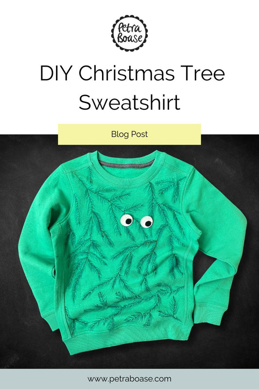 DIY Christmas Tree Googly Eye Sweatshirt