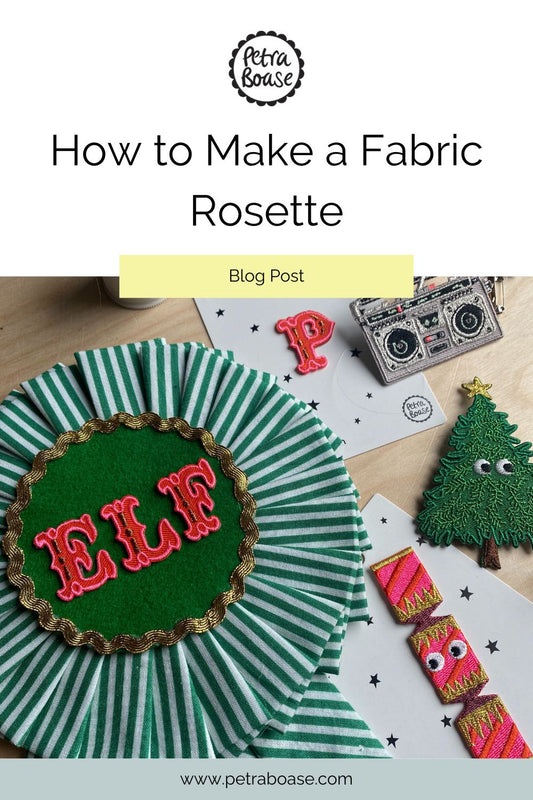 How To Make a Festive Fabric Rosette