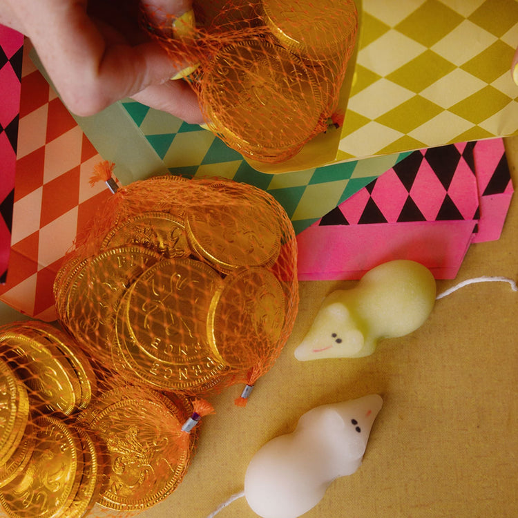 Pattern Colourful Christmas Gift Bags.