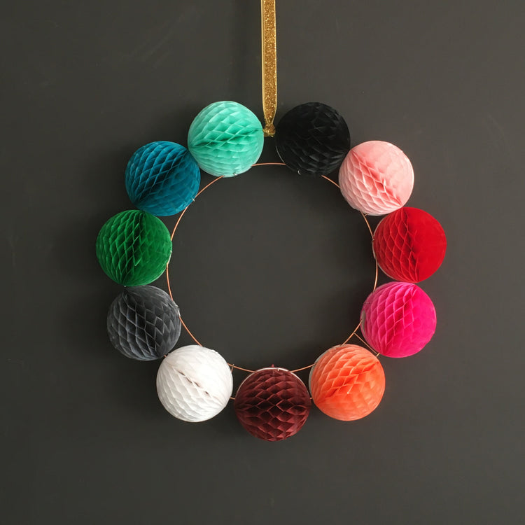 Paper Ball Wreath