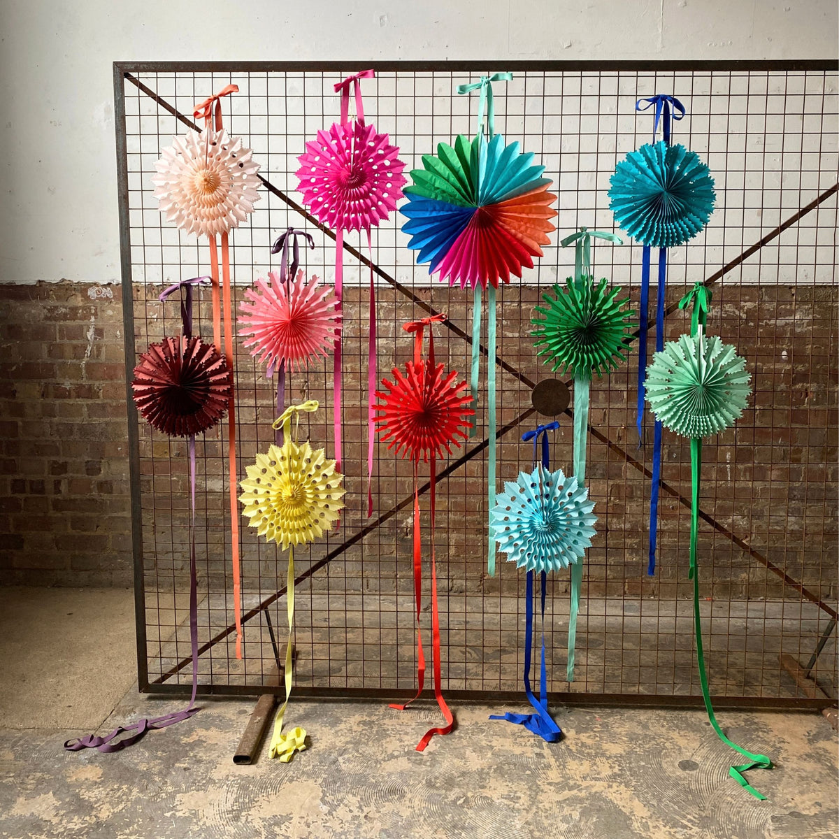 Aqua Cotton Herringbone Ribbon, 5 Metre Length
