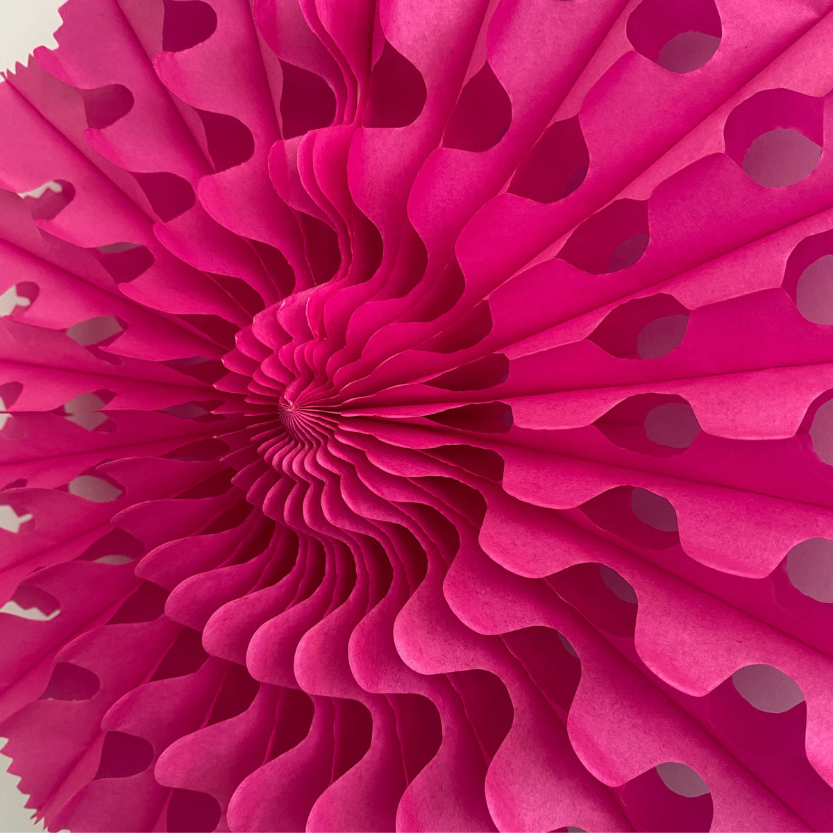 Paper Fan Decoration - Pink