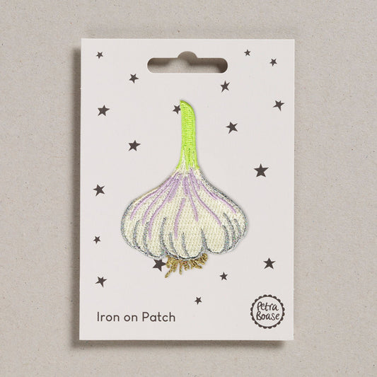 Garlic Embroidered Iron on Patch