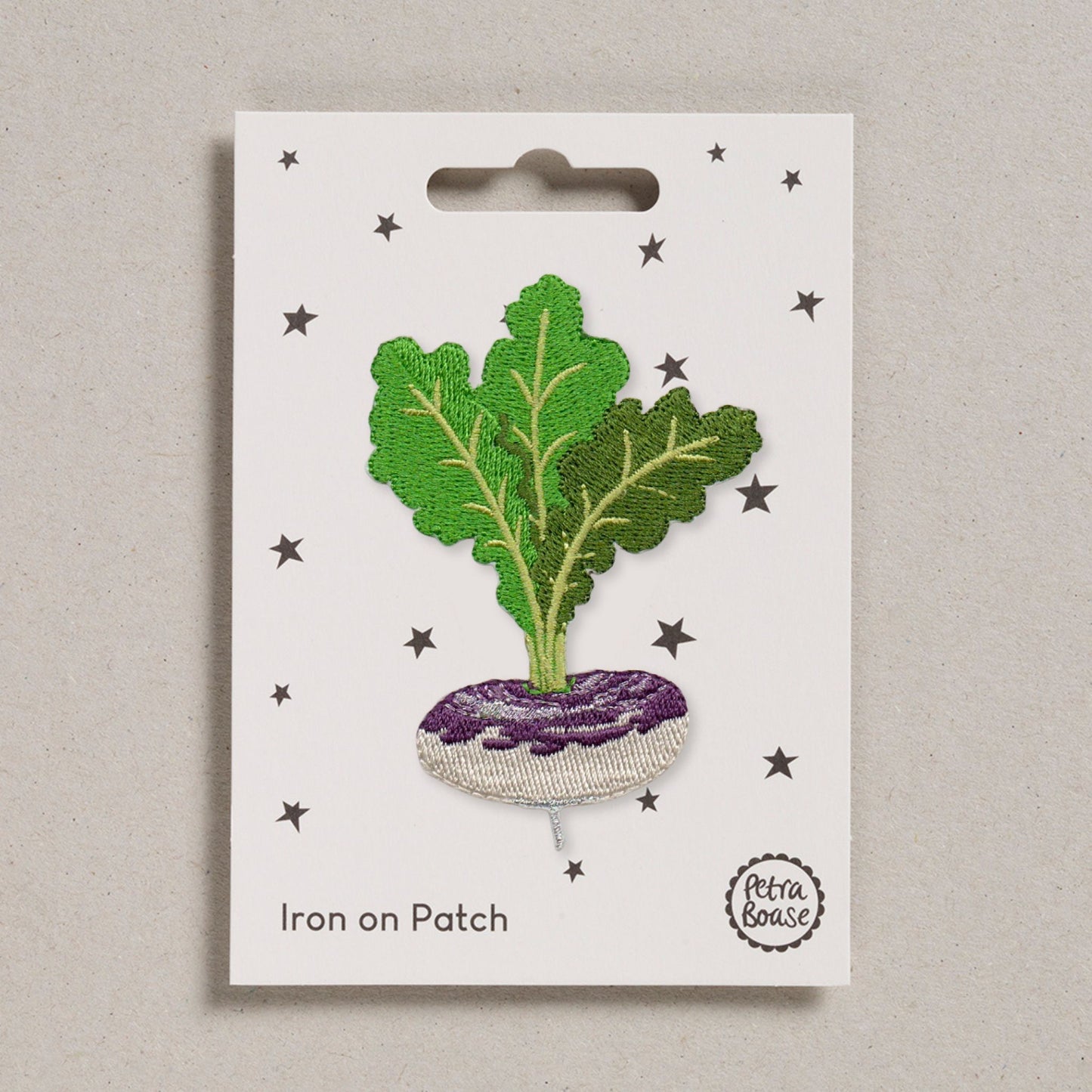Turnip Embroidered Iron on Patch