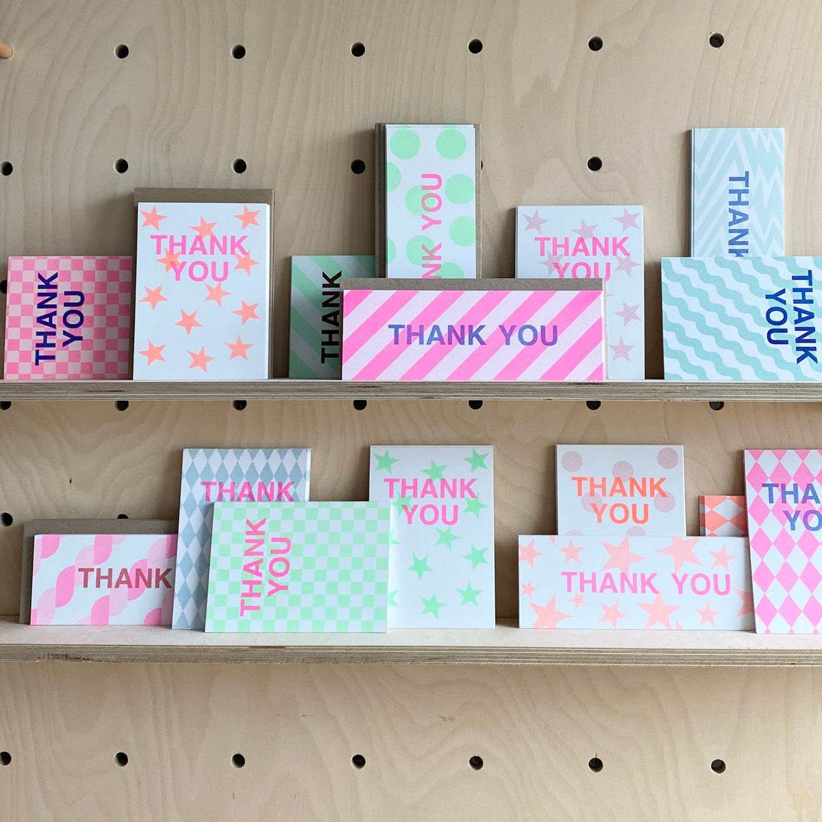 Thank You Cards Multipack – 12 Assorted, A6, Riso Printed
