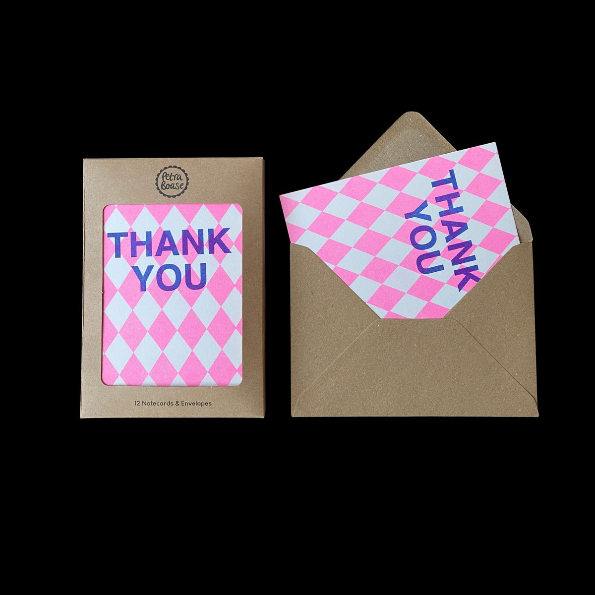 Thank You Cards Multipack – 12 Assorted, A6, Riso Printed