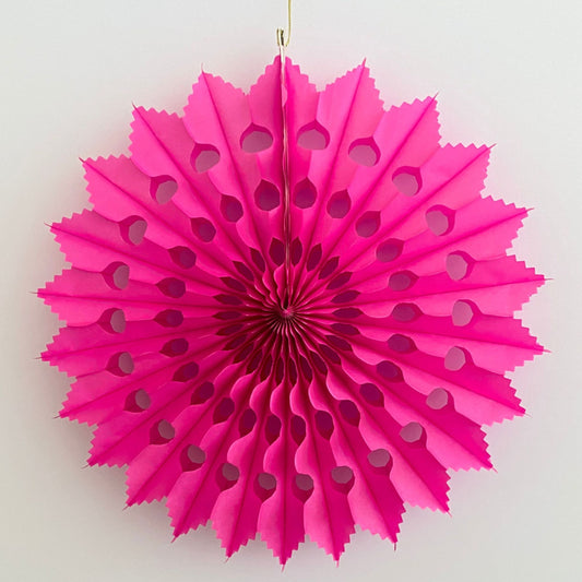 Paper Fan Decoration - Pink