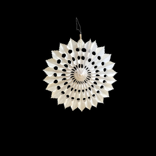White Paper Snowflake Hanging Decoration - Stellar Design.