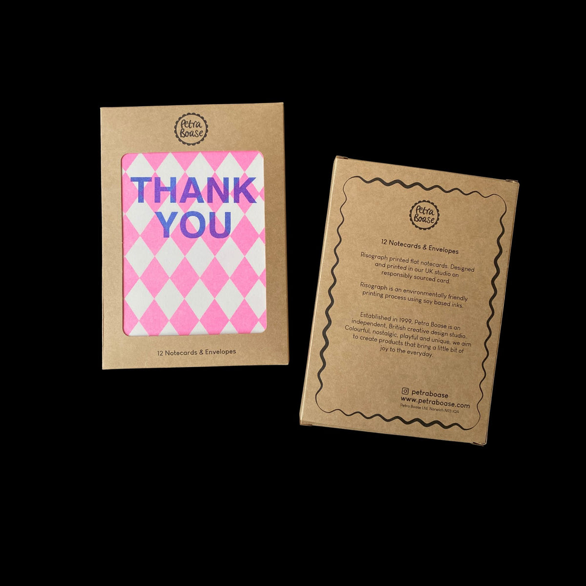 Thank You Cards Multipack – 12 Assorted, A6, Riso Printed