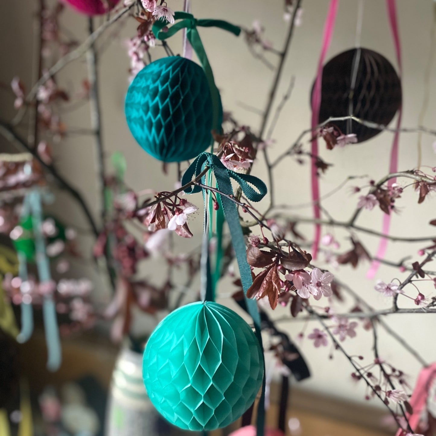Paper Ball Decoration - Turquoise