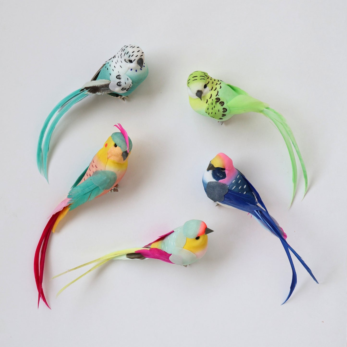 Set of 8 Feather Butterfly Clips