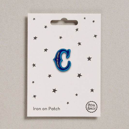 Alphabet Patches - "C" Blue