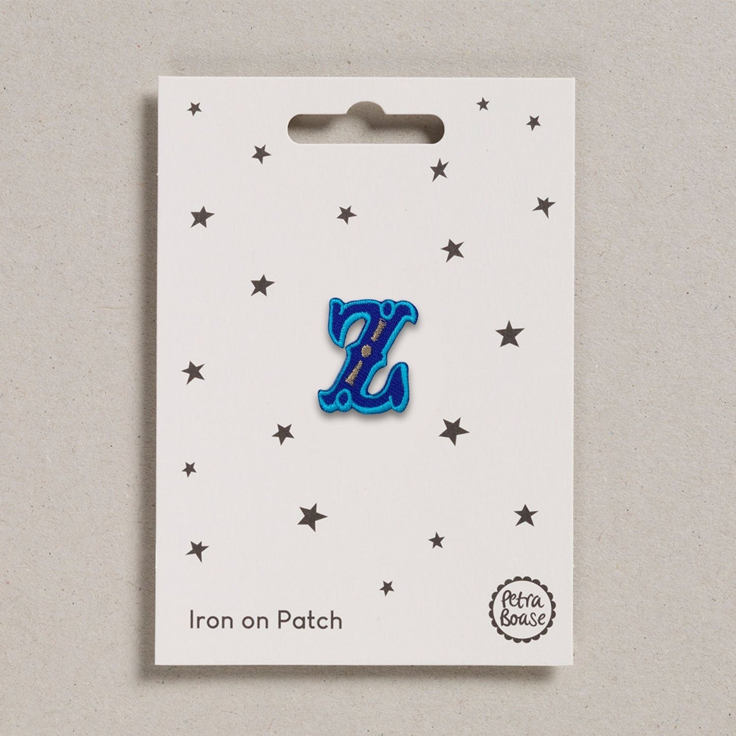 Alphabet Patches - "Z" Blue