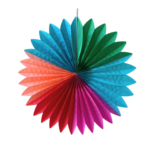 Paper Fan Decoration - Multi Colour