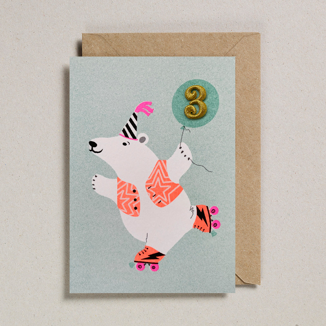 Riso Pets Card - Polar Bear   (age 3)