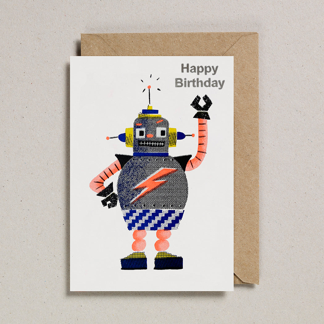Robot Cards -  Happy Birthday Zap!