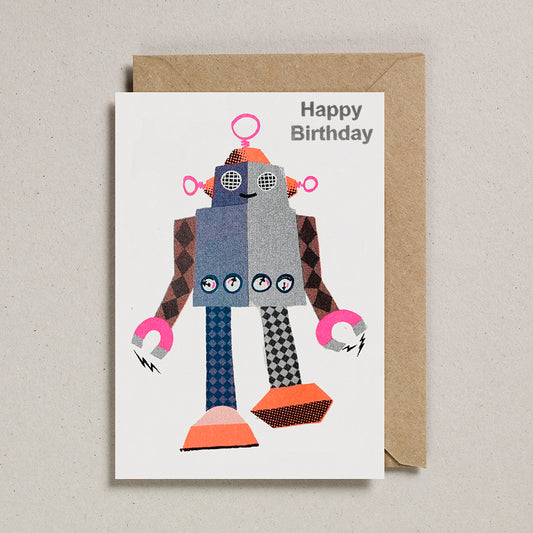 Robot Cards -  Happy Birthday Stomp!