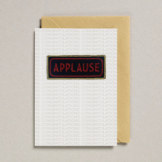 Applause Iron On Patch Congratulations Greeting Card