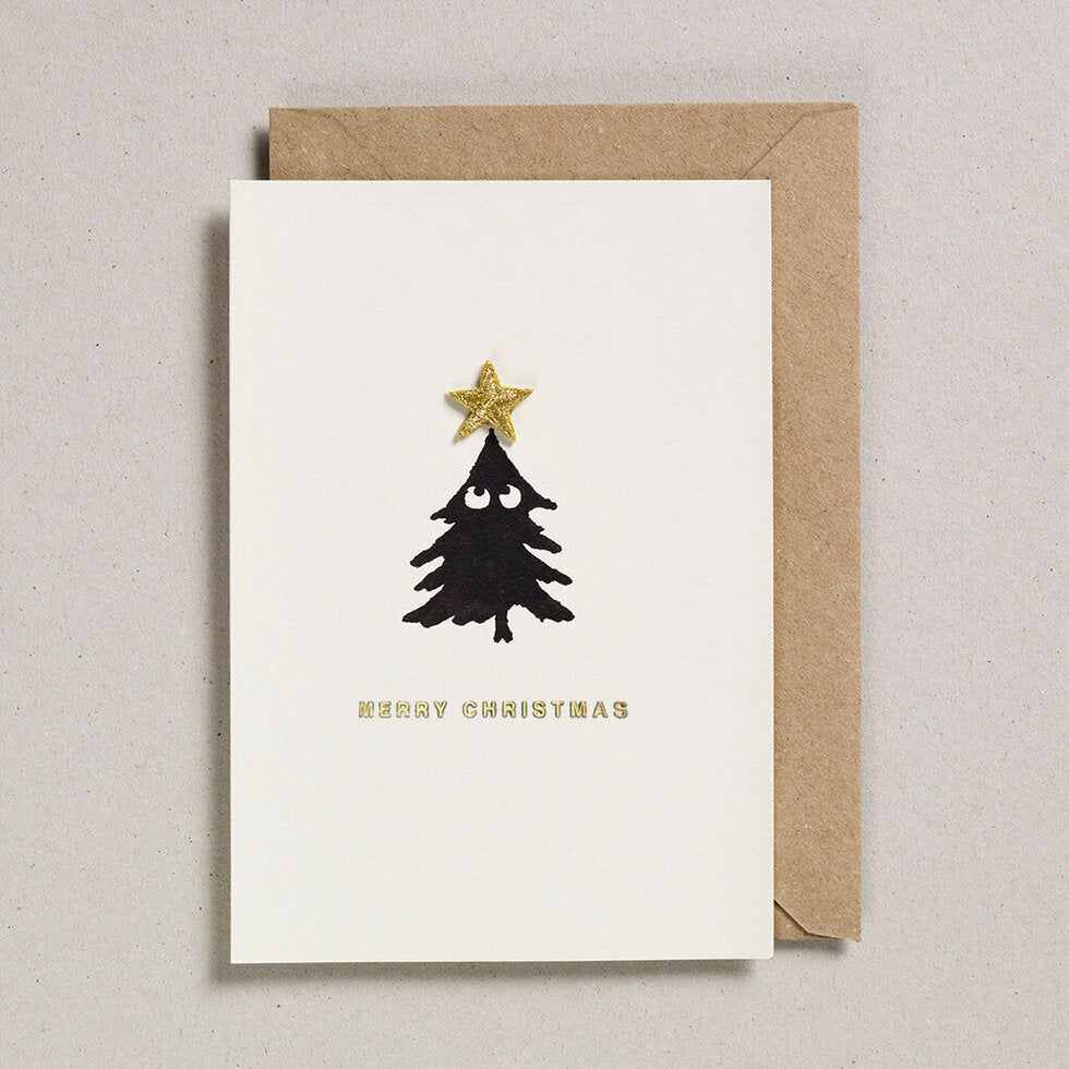 Iron on Christmas Charm Greeting card - Tree
