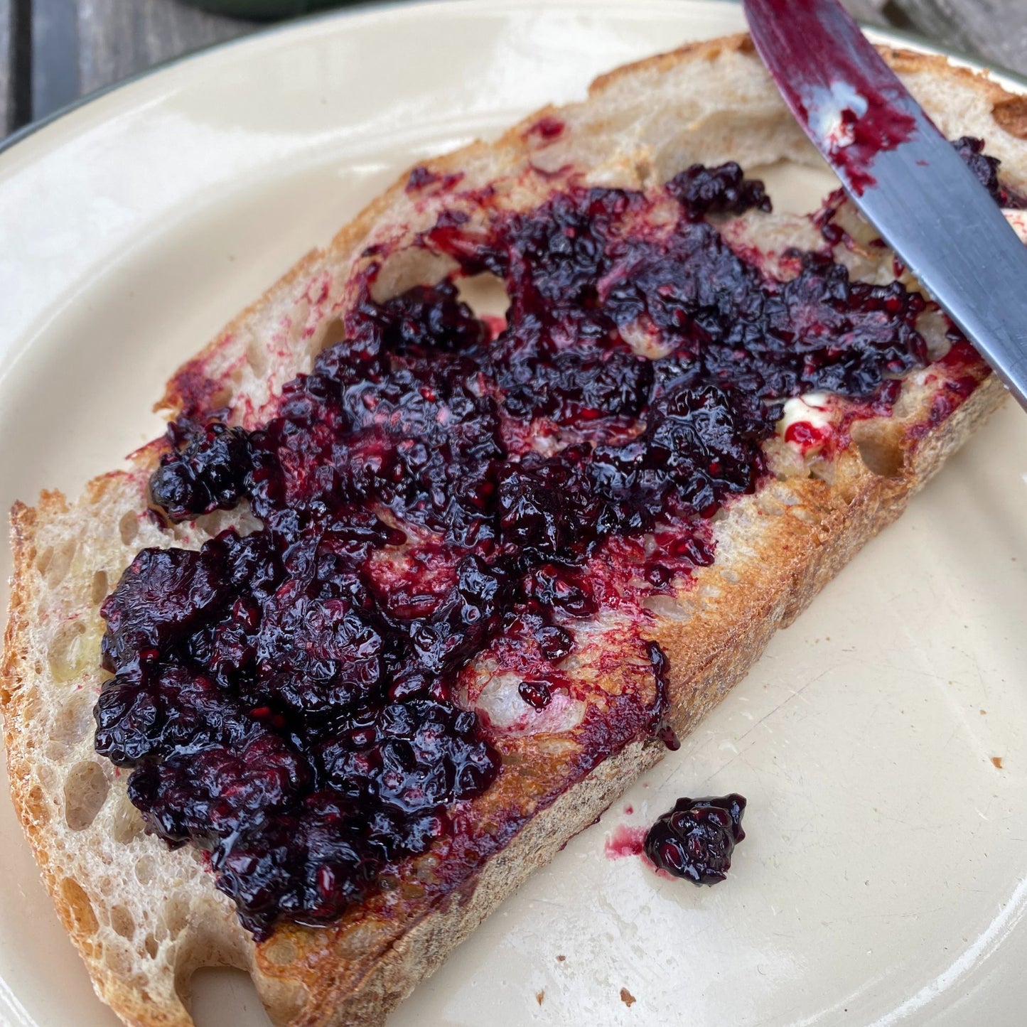 Blackberry Riso Print Greeting Card