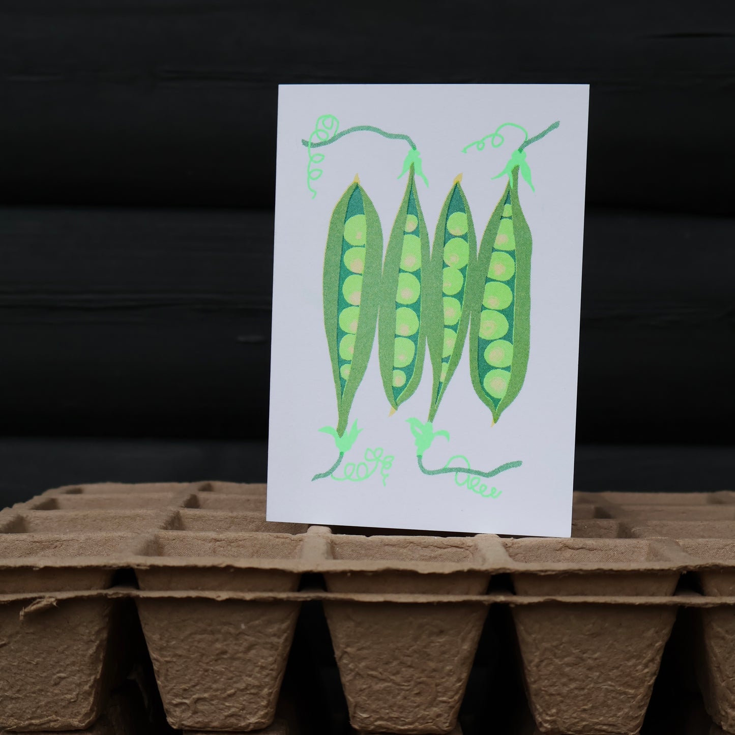 Grow Greeting card- Peas