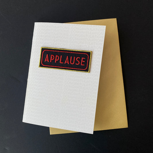 Applause Iron On Patch Congratulations Greeting Card