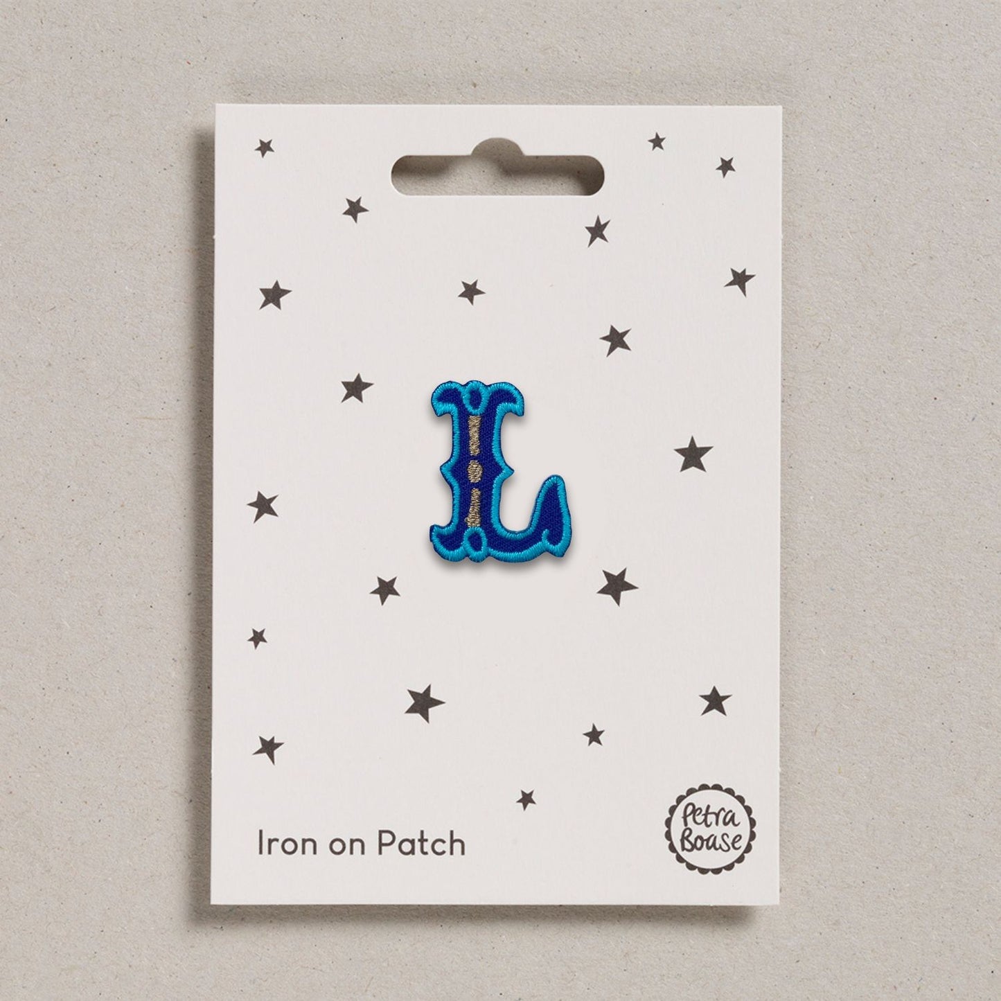 Alphabet Patches - “L” Blue