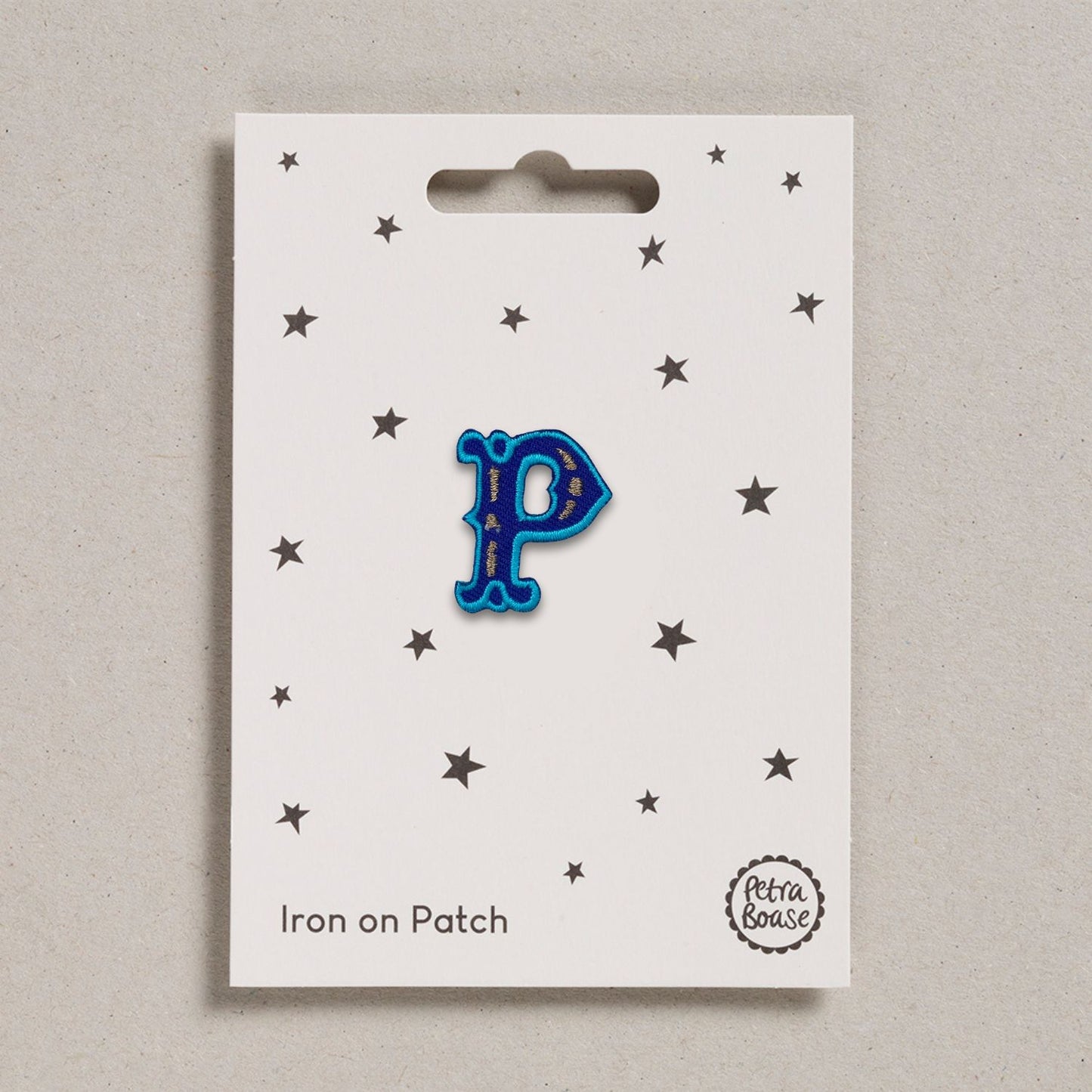 Alphabet Patches - “P” Blue