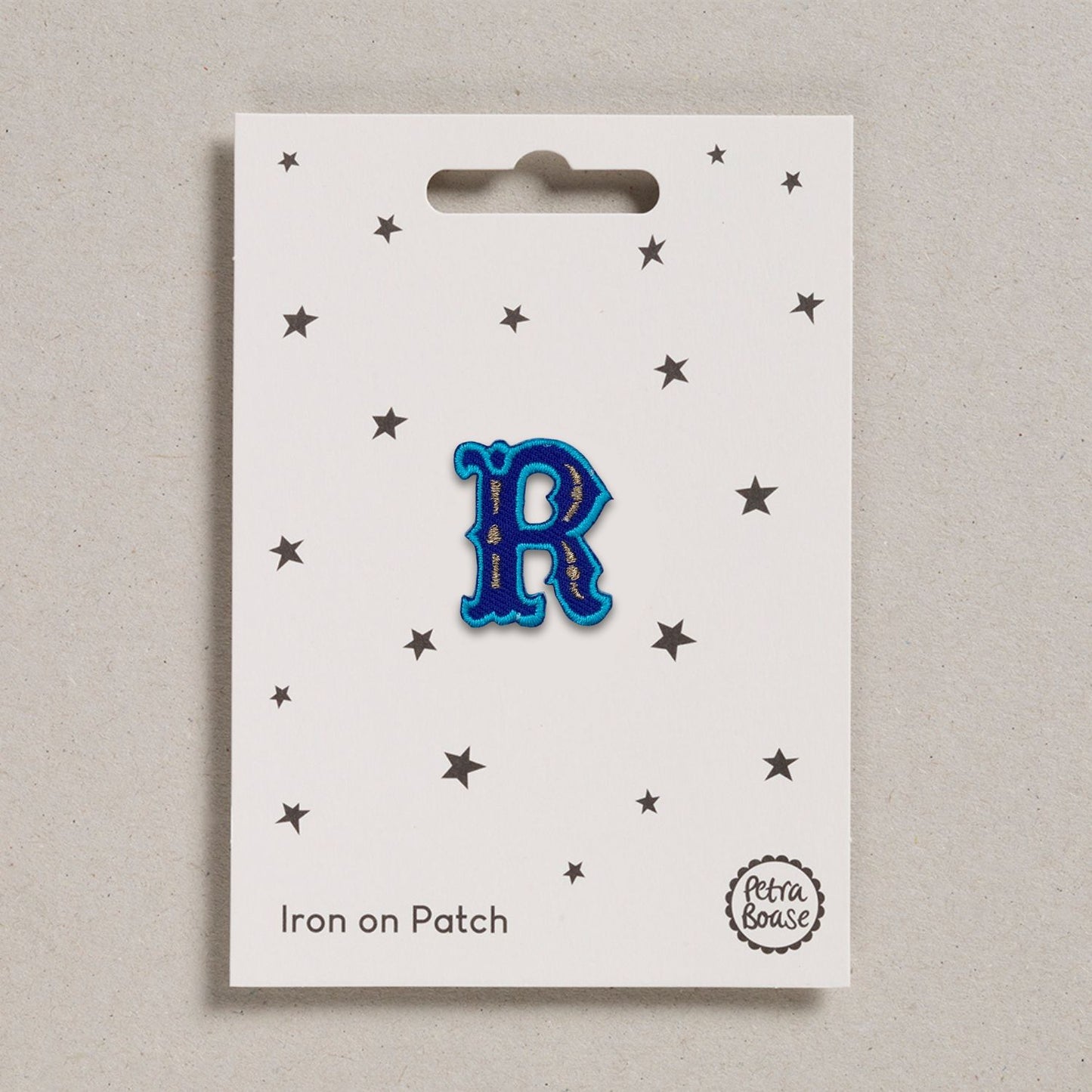 Alphabet Patches - “R” Blue