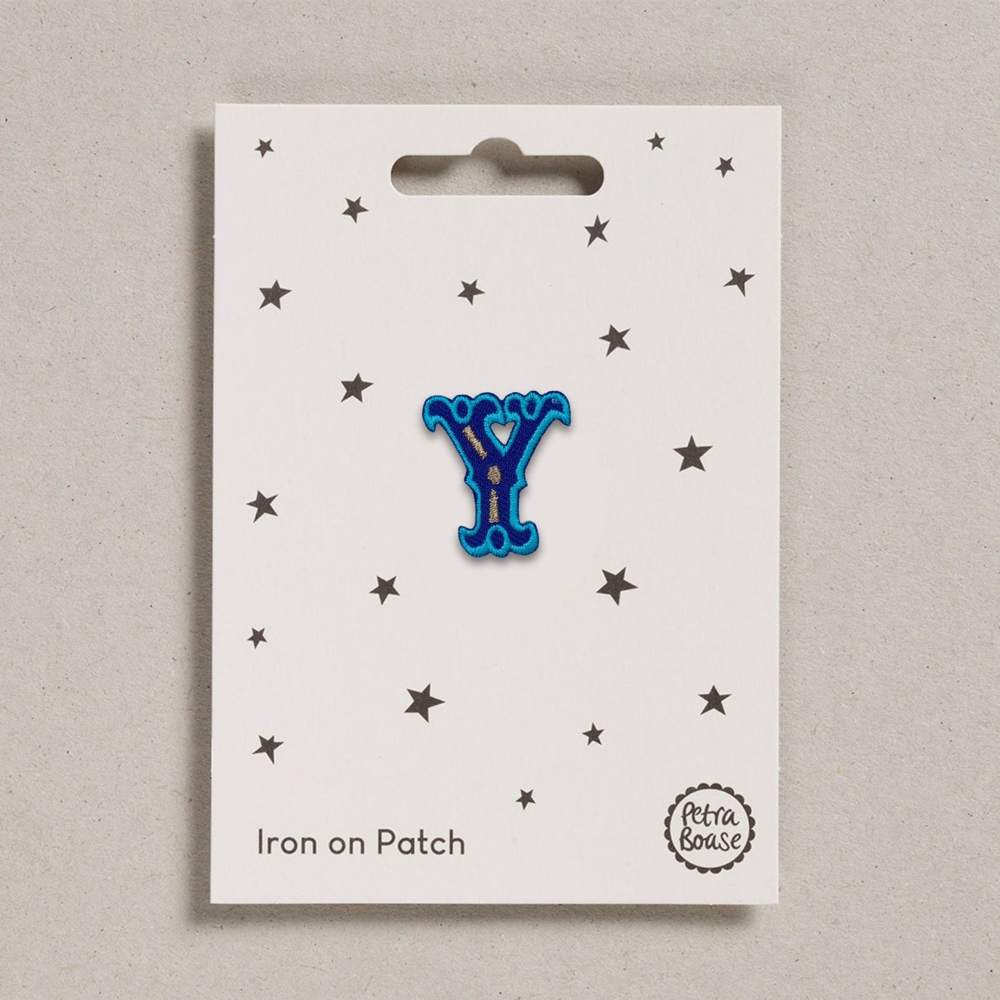 Alphabet Patches - “Y” Blue