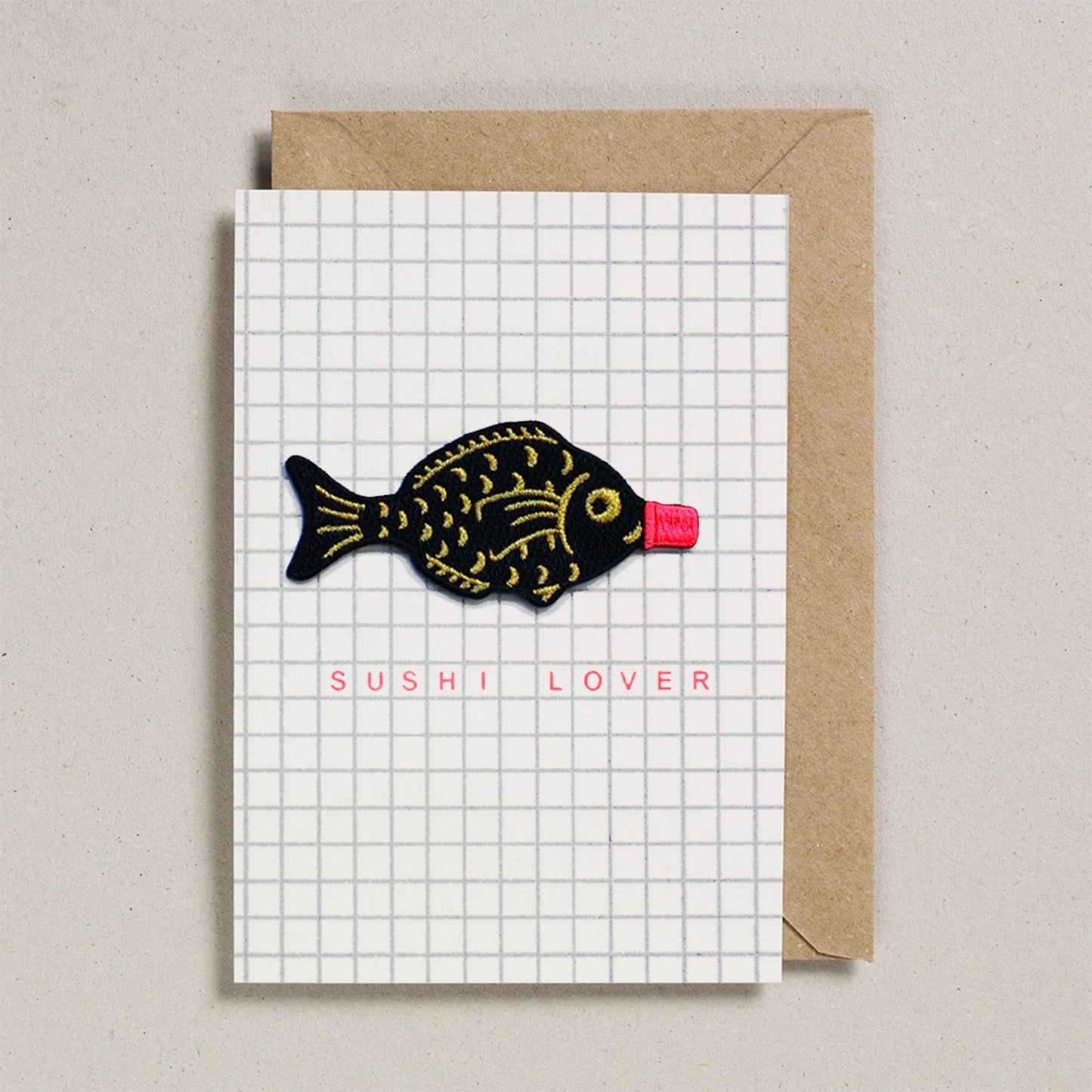 Iron on Patch Card - Sushi Lover