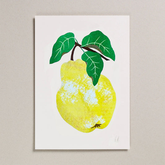 Quince Risograph Print A4