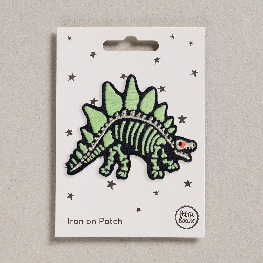 Iron on Patch - Dino Skeleton