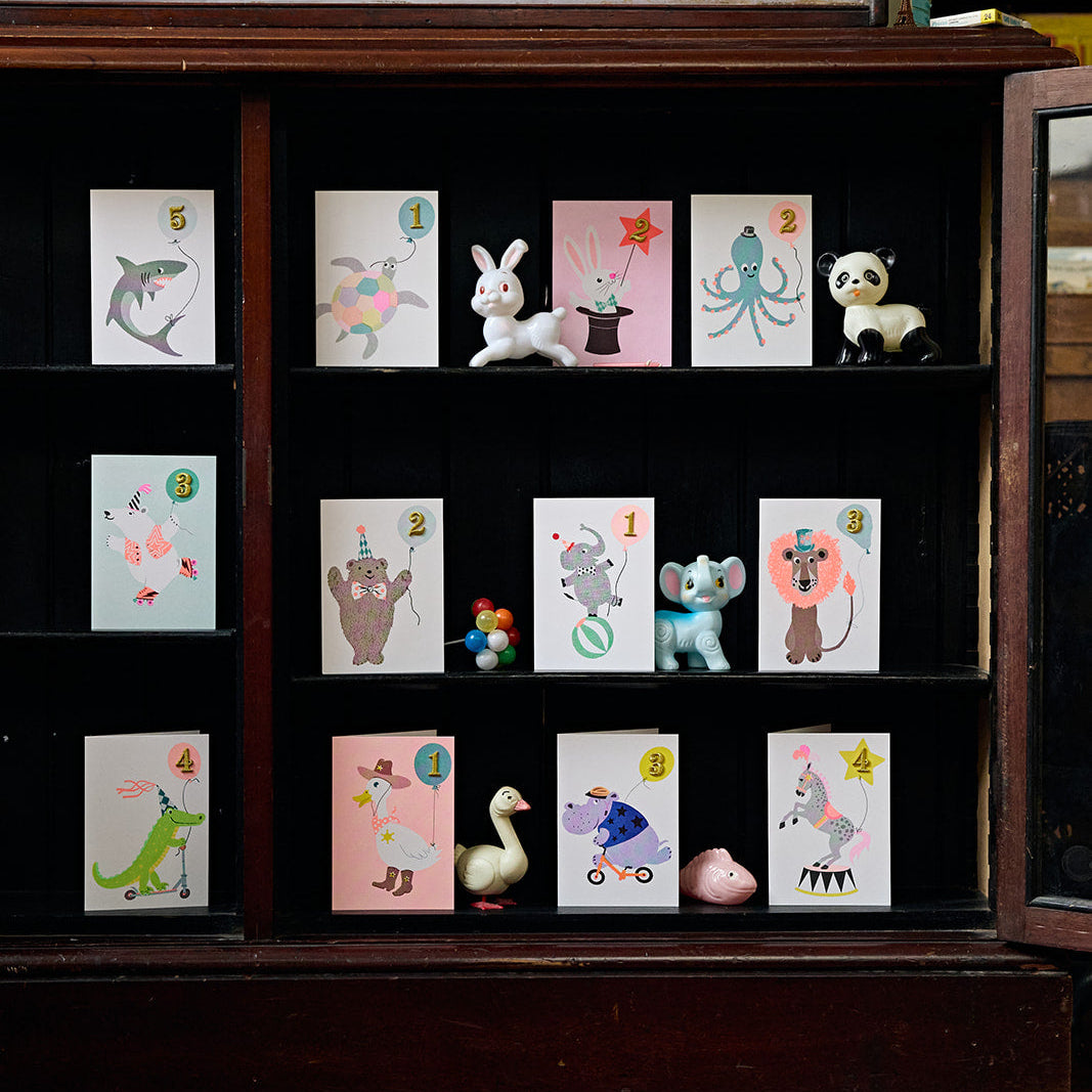Magic Rabbit Age 2 Card- Second Birthday Card