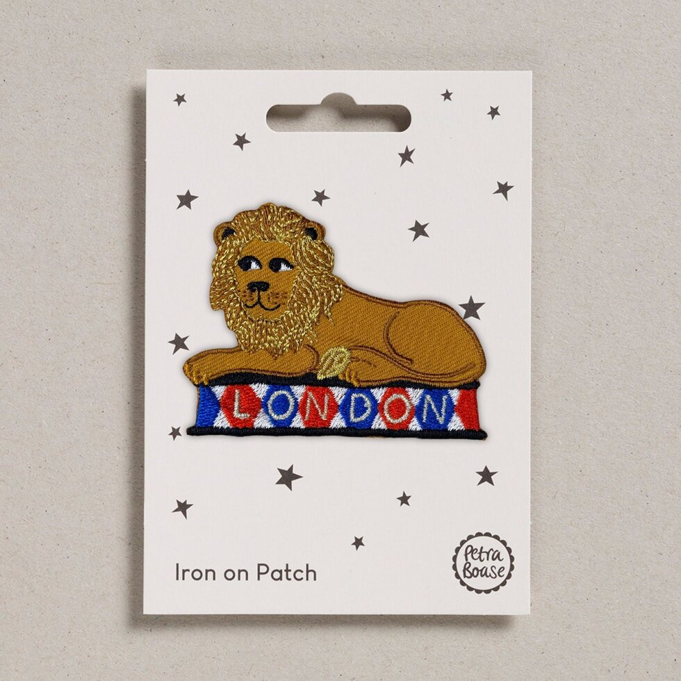 London Lion Iron on Patch ! Petra Boase