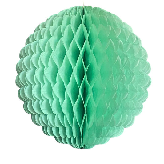 Mint Honeycomb Ball Tissue Paper Decoration – 35cm