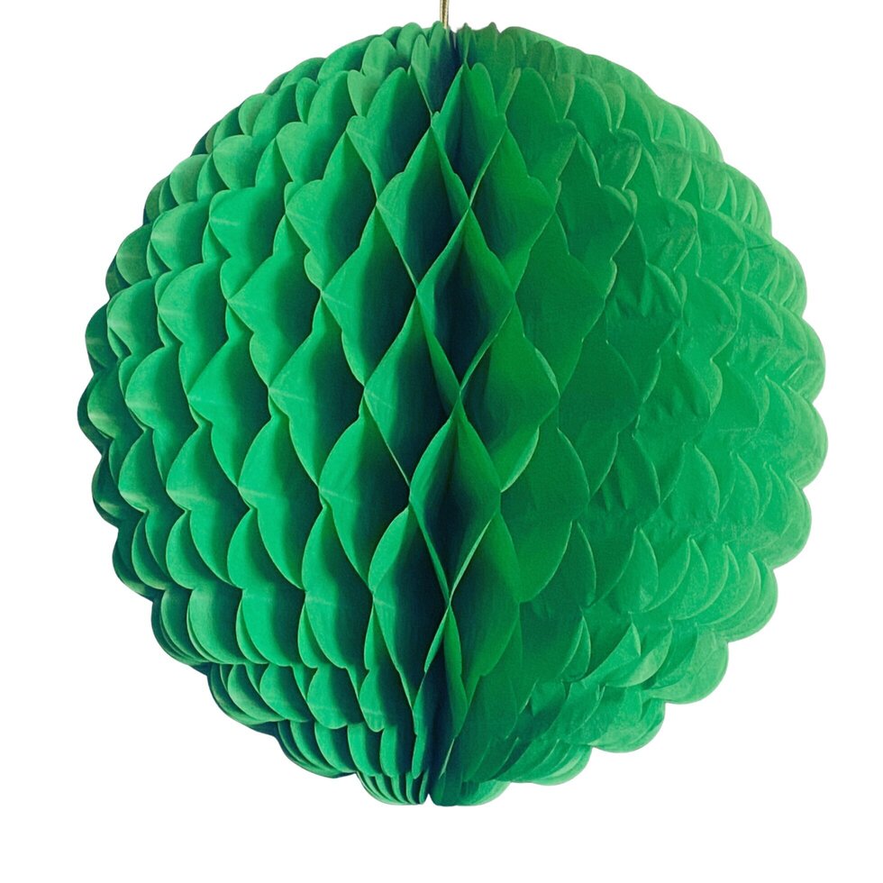 Green Honeycomb Ball Tissue Paper Decoration – 35cm