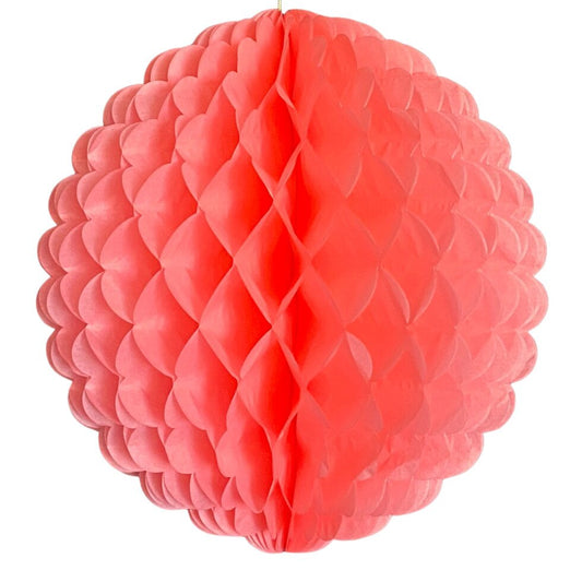 Rose Pink Honeycomb Ball Tissue Paper Decoration – 35cm