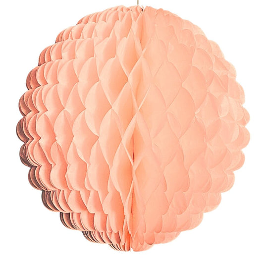 Pale Pink Honeycomb Ball Tissue Paper Decoration – 35cm